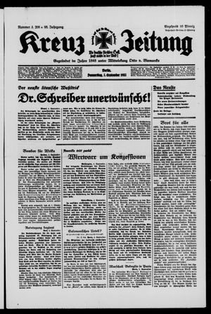 Kreuz-Zeitung vom 05.09.1935