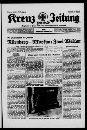 Kreuz-Zeitung vom 12.09.1935