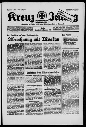 Kreuz-Zeitung vom 14.09.1935