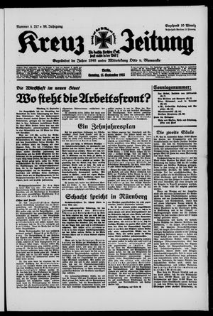 Kreuz-Zeitung vom 15.09.1935