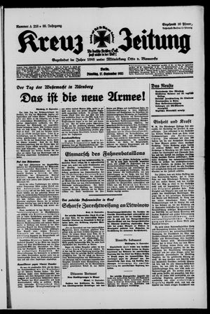 Kreuz-Zeitung vom 17.09.1935