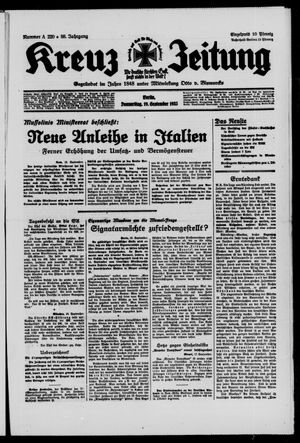 Kreuz-Zeitung vom 19.09.1935