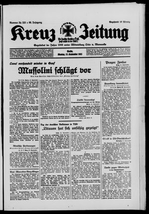 Kreuz-Zeitung vom 23.09.1935