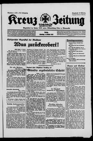 Kreuz-Zeitung vom 06.10.1935