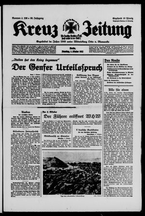Kreuz-Zeitung on Oct 8, 1935