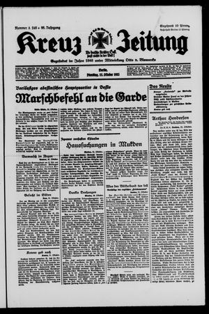 Kreuz-Zeitung vom 22.10.1935