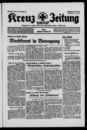 Kreuz-Zeitung vom 29.10.1935