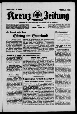 Kreuz-Zeitung vom 03.11.1935