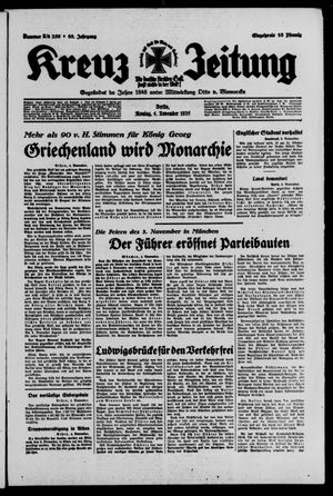 Kreuz-Zeitung vom 04.11.1935