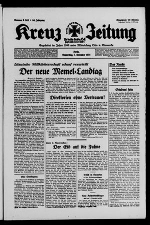 Kreuz-Zeitung on Nov 7, 1935