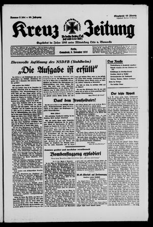 Kreuz-Zeitung vom 09.11.1935