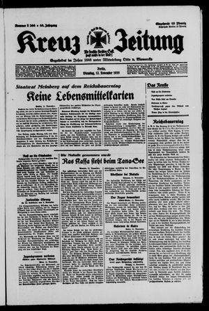 Kreuz-Zeitung vom 12.11.1935