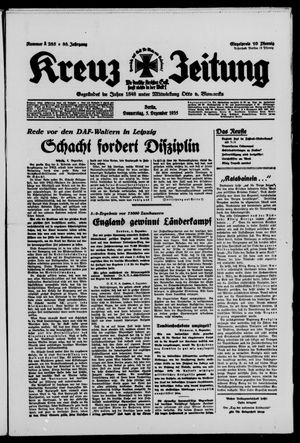 Kreuz-Zeitung on Dec 5, 1935