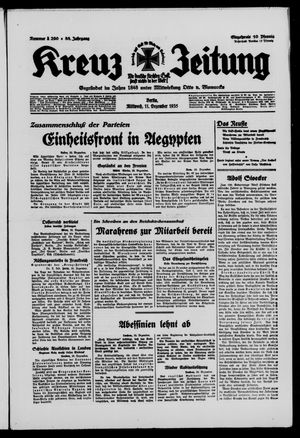 Kreuz-Zeitung vom 11.12.1935