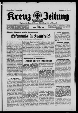 Kreuz-Zeitung vom 06.01.1936