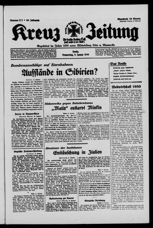 Kreuz-Zeitung vom 09.01.1936