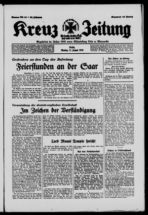 Kreuz-Zeitung vom 13.01.1936