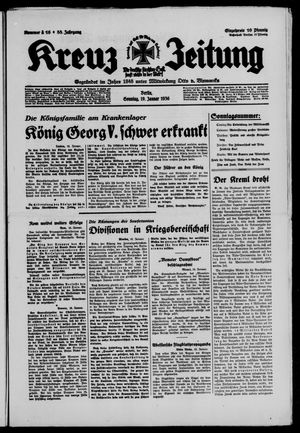 Kreuz-Zeitung vom 19.01.1936