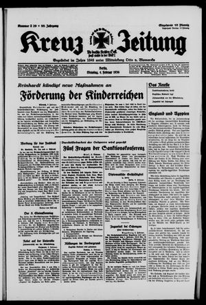 Kreuz-Zeitung vom 04.02.1936