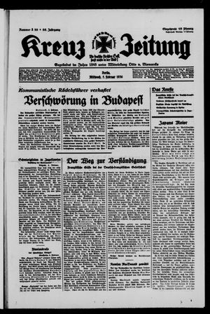 Kreuz-Zeitung vom 05.02.1936