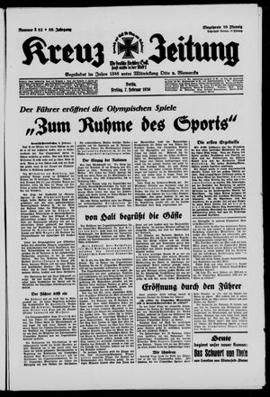 Kreuz-Zeitung on Feb 7, 1936