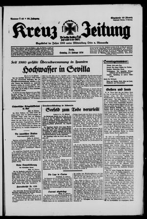 Kreuz-Zeitung vom 23.02.1936