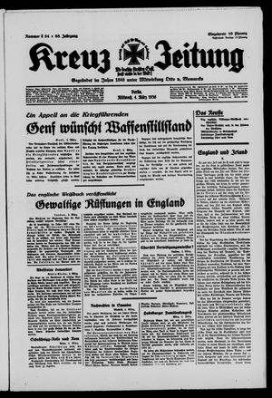 Kreuz-Zeitung vom 04.03.1936
