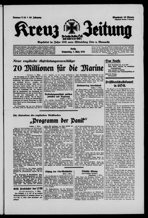 Kreuz-Zeitung vom 05.03.1936