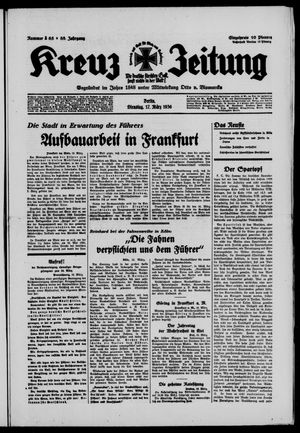 Kreuz-Zeitung vom 17.03.1936