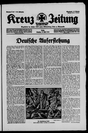Kreuz-Zeitung vom 12.04.1936