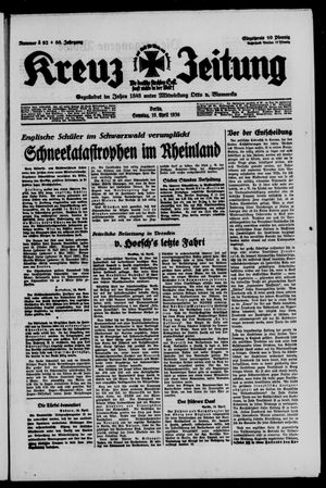 Kreuz-Zeitung vom 19.04.1936