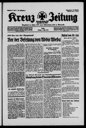 Kreuz-Zeitung on May 1, 1936