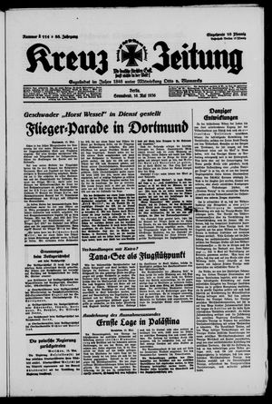 Kreuz-Zeitung vom 16.05.1936