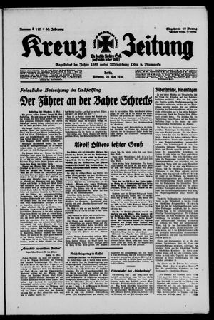 Kreuz-Zeitung vom 20.05.1936