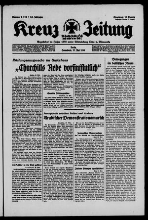 Kreuz-Zeitung vom 23.05.1936