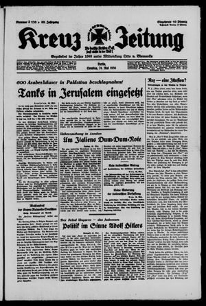 Kreuz-Zeitung vom 24.05.1936