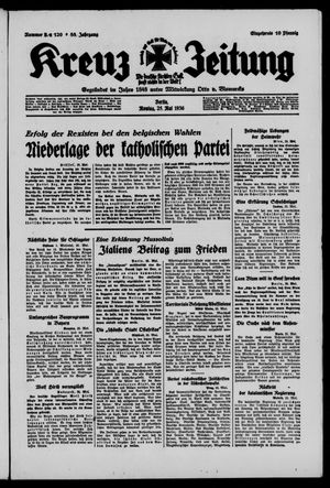 Kreuz-Zeitung vom 25.05.1936