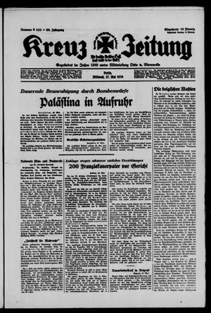 Kreuz-Zeitung vom 27.05.1936