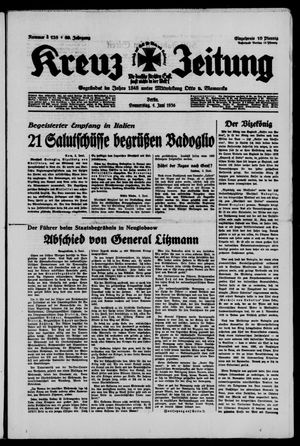 Kreuz-Zeitung vom 04.06.1936