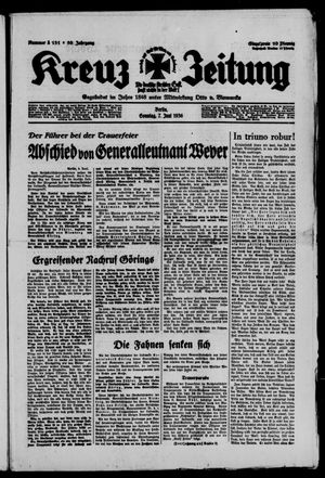 Kreuz-Zeitung vom 07.06.1936