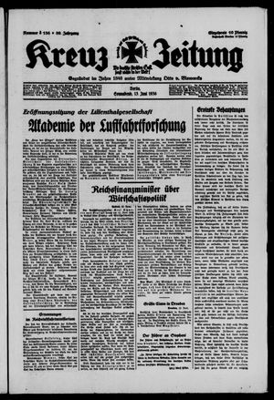 Kreuz-Zeitung vom 13.06.1936