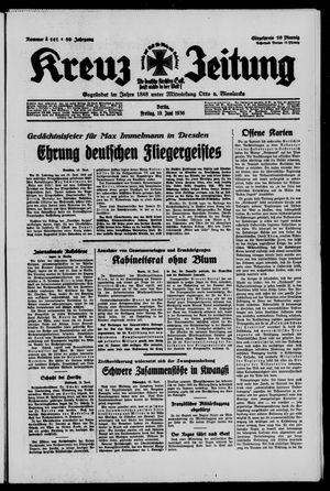 Kreuz-Zeitung vom 19.06.1936