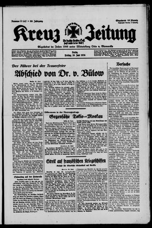 Kreuz-Zeitung vom 26.06.1936