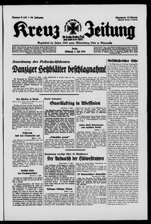 Kreuz-Zeitung vom 08.07.1936