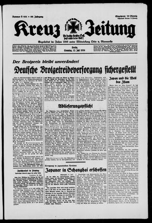 Kreuz-Zeitung vom 12.07.1936