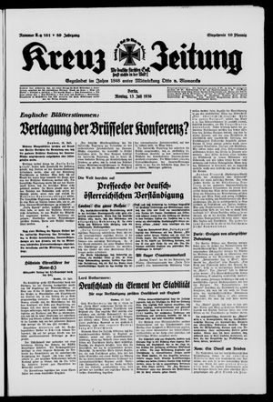 Kreuz-Zeitung vom 13.07.1936
