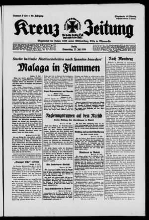 Kreuz-Zeitung on Jul 23, 1936
