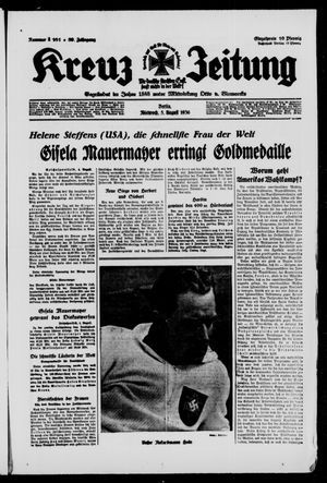 Kreuz-Zeitung vom 05.08.1936