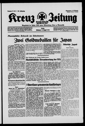 Kreuz-Zeitung vom 12.08.1936