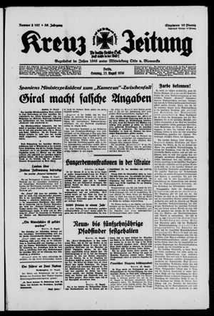 Kreuz-Zeitung vom 23.08.1936